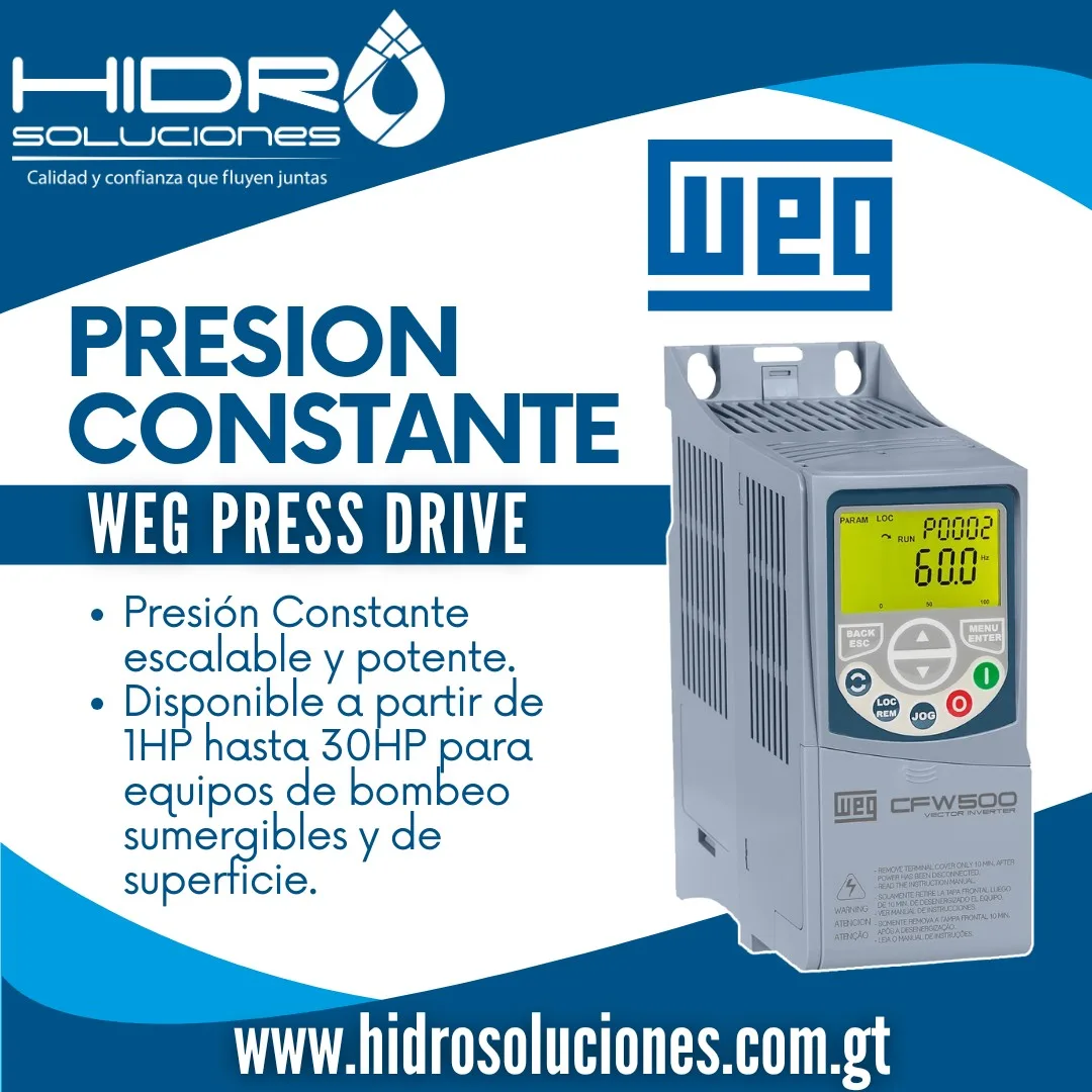Sistema Presión Constante WEG Press Drive