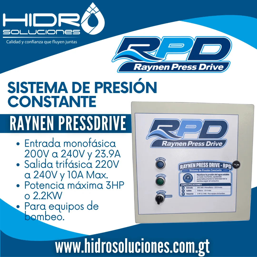 Sistema de Presión Constante Raynen Press Drive